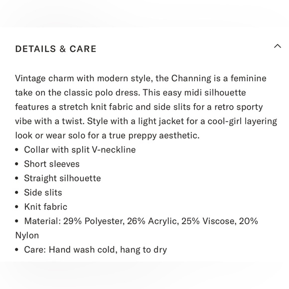 NWT Tuckernuck Tan Channing Polo Midi Dress size Medium - Picture 8 of 8